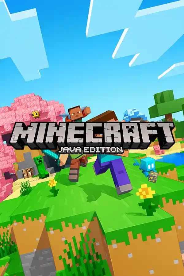 Carátula del juego Minecraft Java